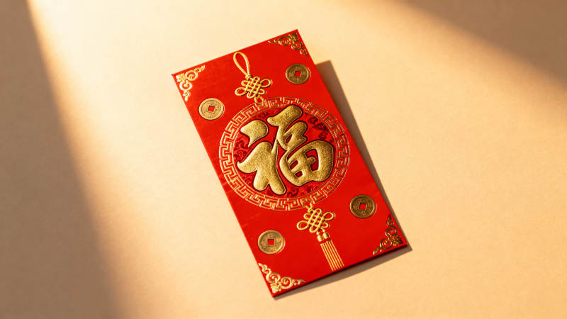 红包迎福 金光闪耀图片