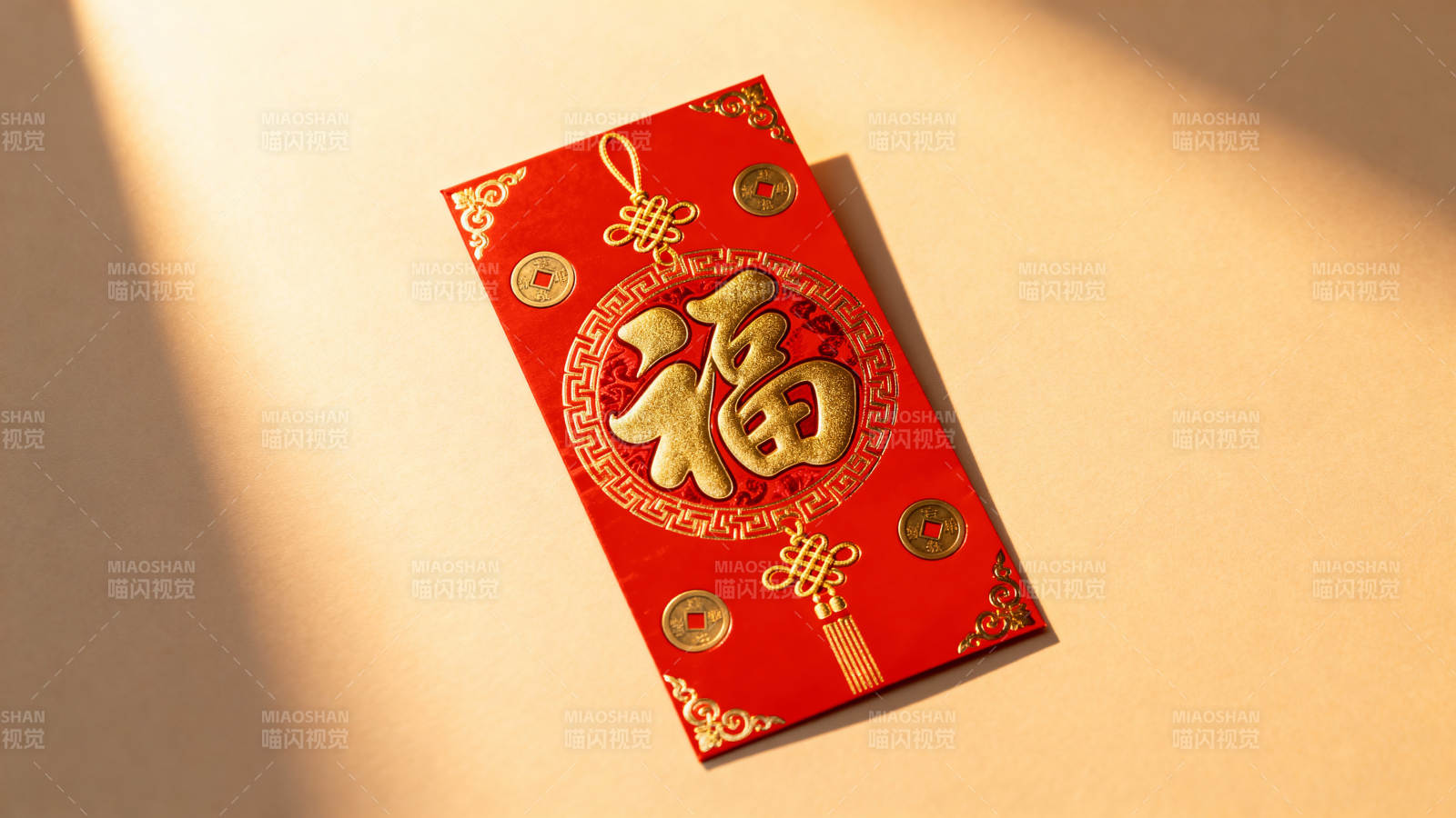 红包迎福 金光闪耀图片