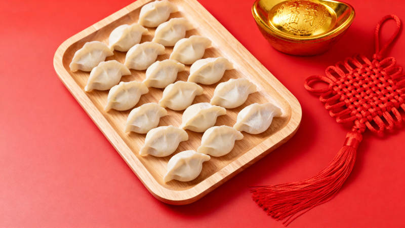 饺子金元宝 年味中国结图片