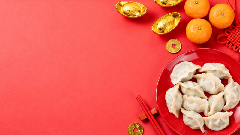 春节团圆饺子宴图片