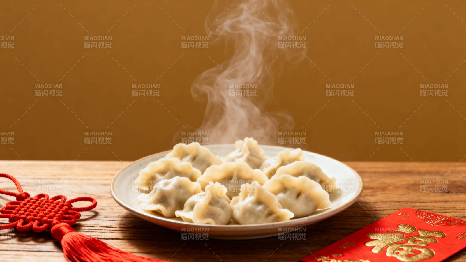 热气腾腾饺子迎新春图片