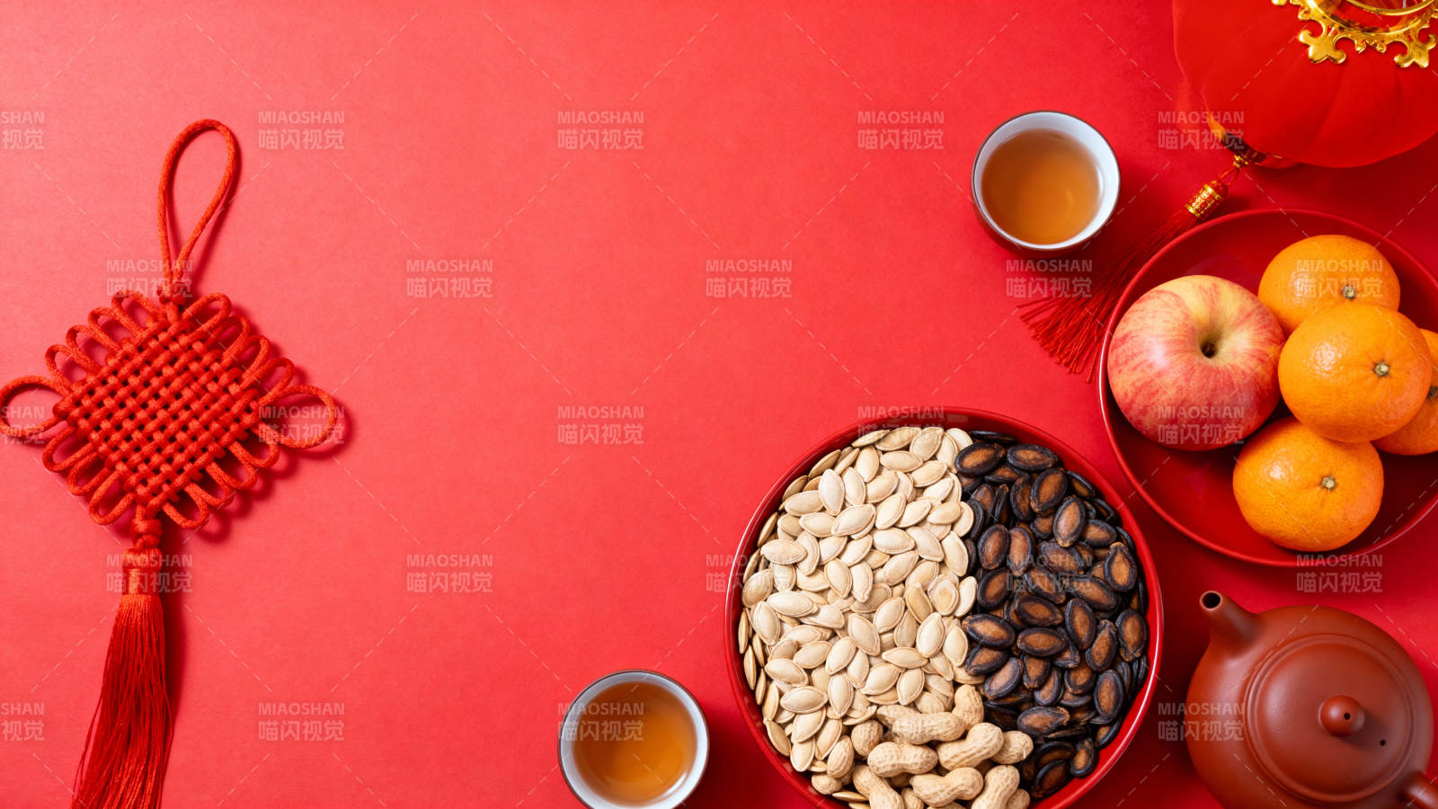 春节年货 坚果水果茶点迎新春图片
