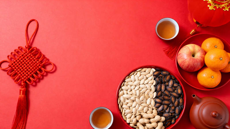 春节年货 坚果水果茶点迎新春图片