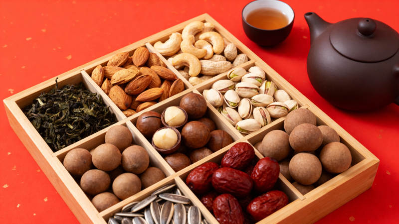 坚果茶点迎新春图片