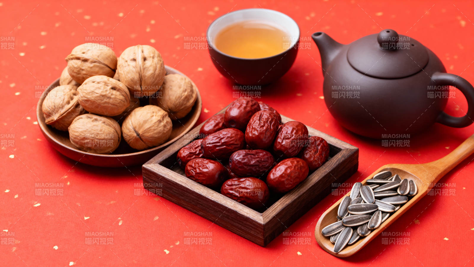 坚果红枣茶点迎新春图片