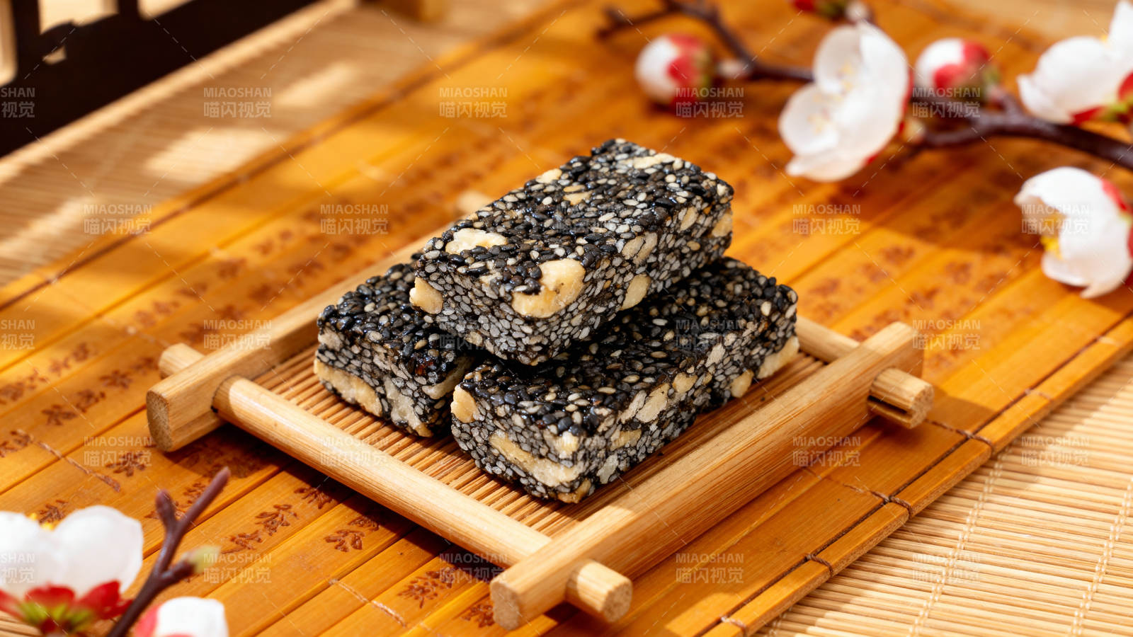 黑芝麻核桃糕 香糯养生图片