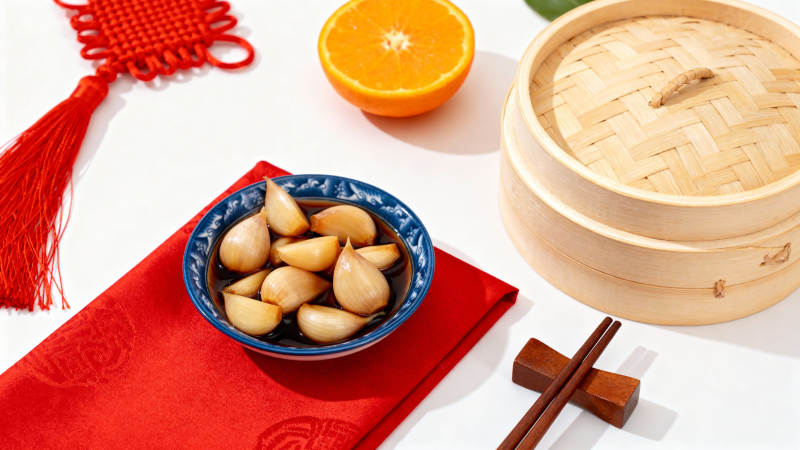 腊八蒜配蒸笼 年味十足图片