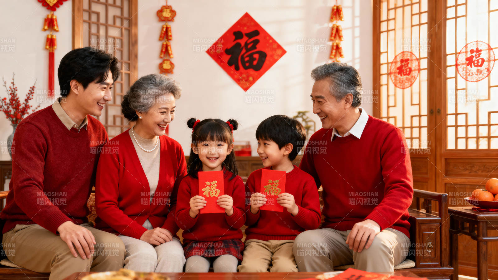 春节团圆 福满全家图片