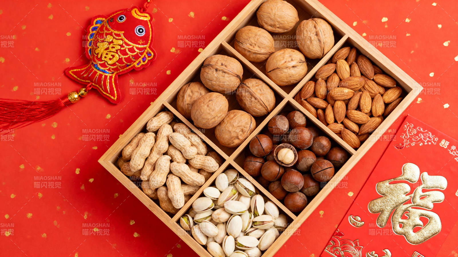 新春坚果礼盒 福字迎祥年图片