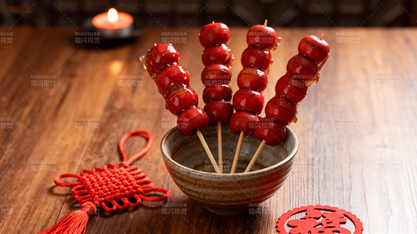 冰糖葫芦迎新春图片