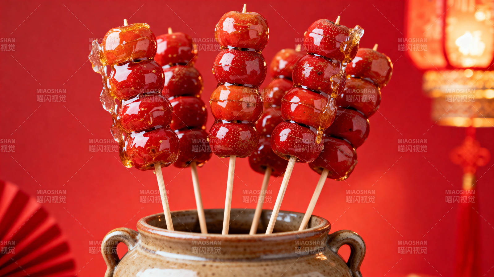 糖葫芦串 年味十足图片