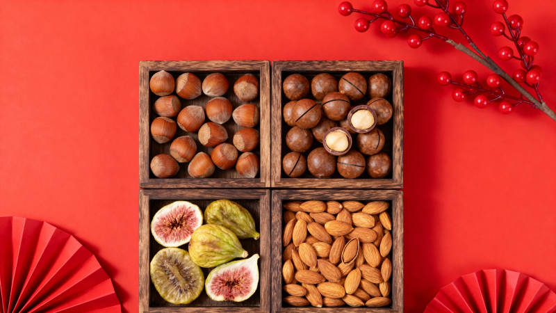 坚果果干礼盒迎新春图片