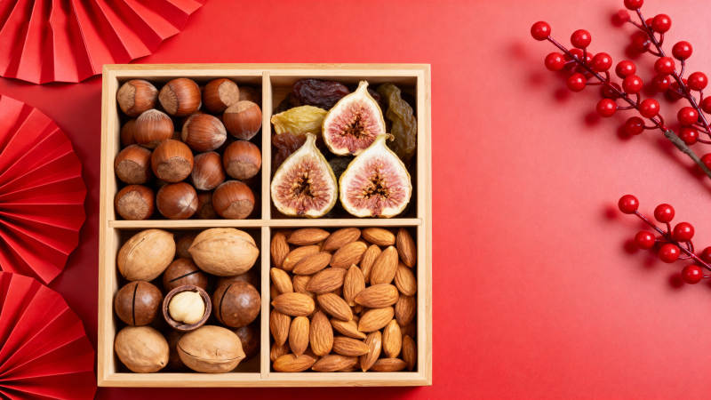 坚果果干礼盒 红韵迎新图片