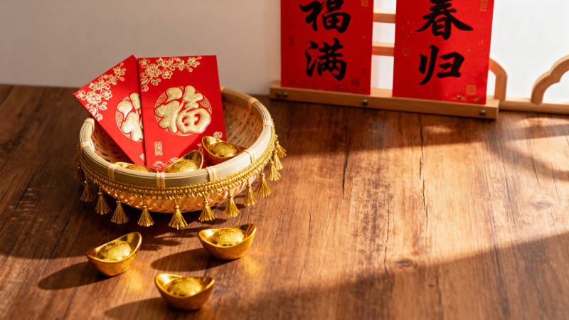 新春福满 金元宝迎财图片