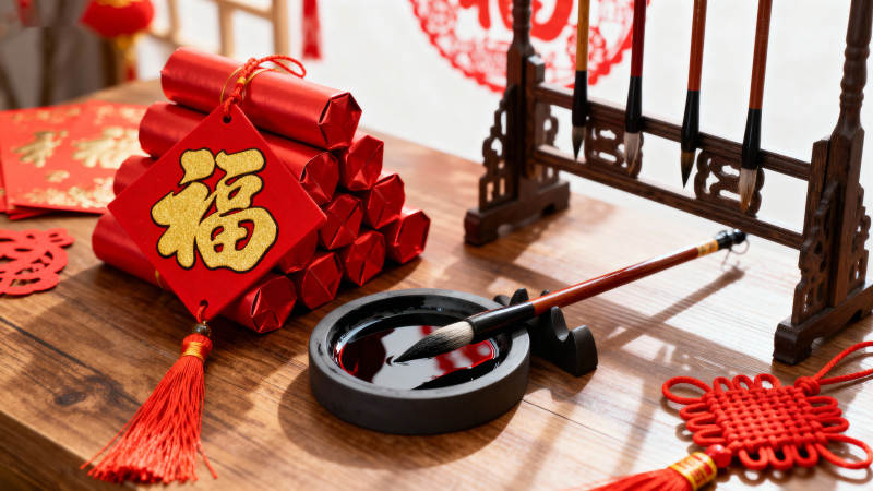 新春福字墨香迎吉祥图片