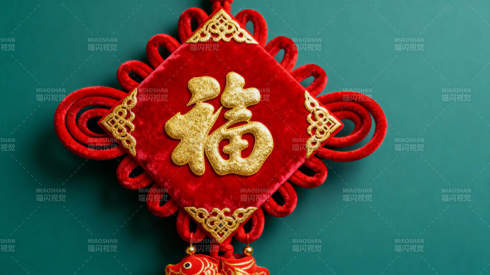 红福结迎新春图片