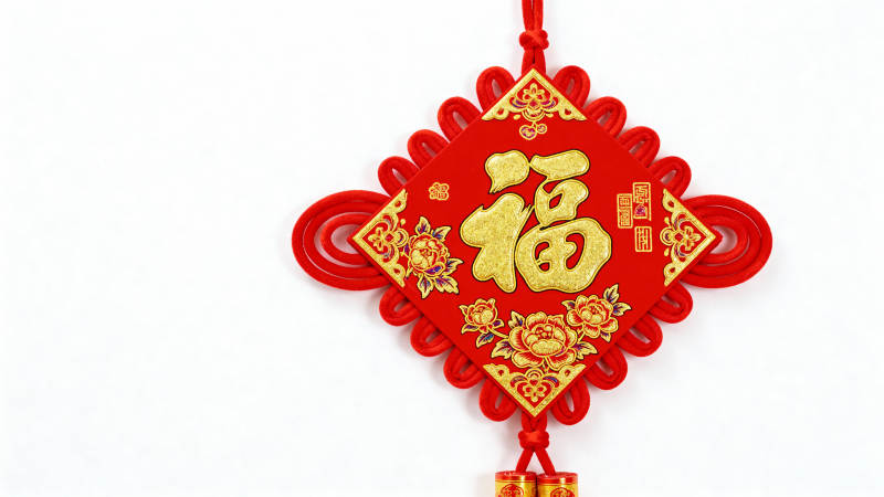 红福中国结 喜庆迎新春图片