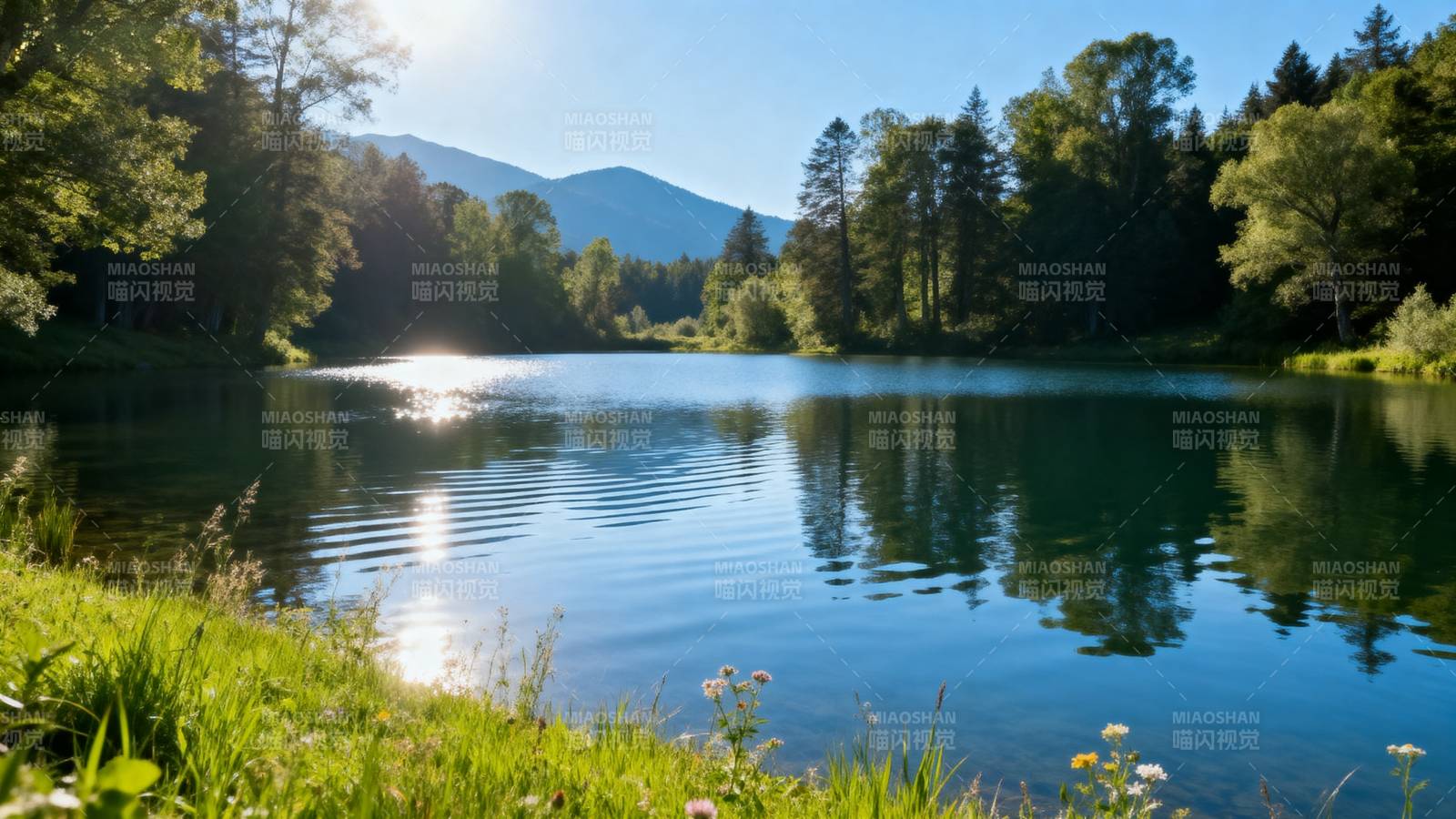 湖光山色 静谧如画图片