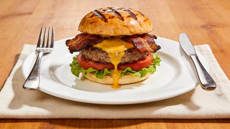 芝士培根汉堡 香浓诱人图片