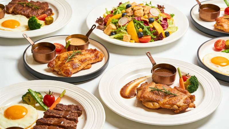 丰盛早餐拼盘 营养美味俱全图片