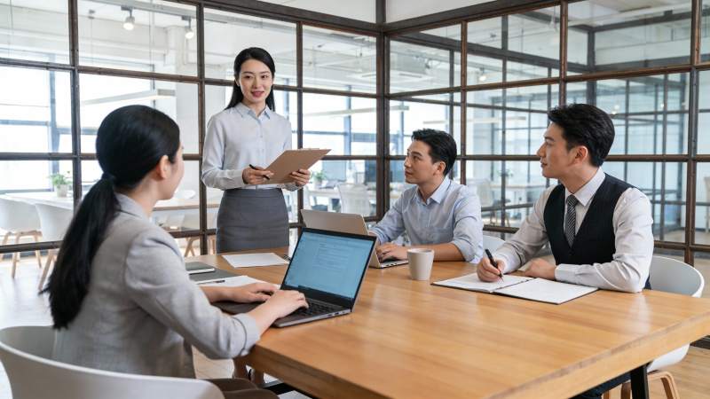 职场会议讨论中图片