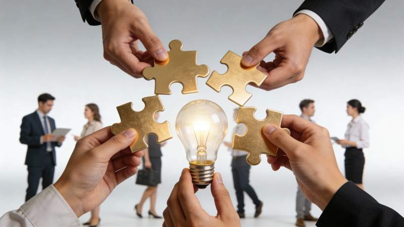 众人拼图 点亮创意之光图片