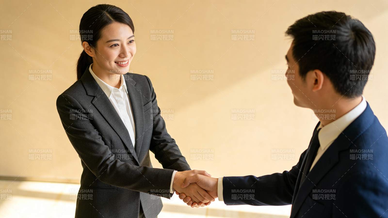 商务握手 合作达成图片