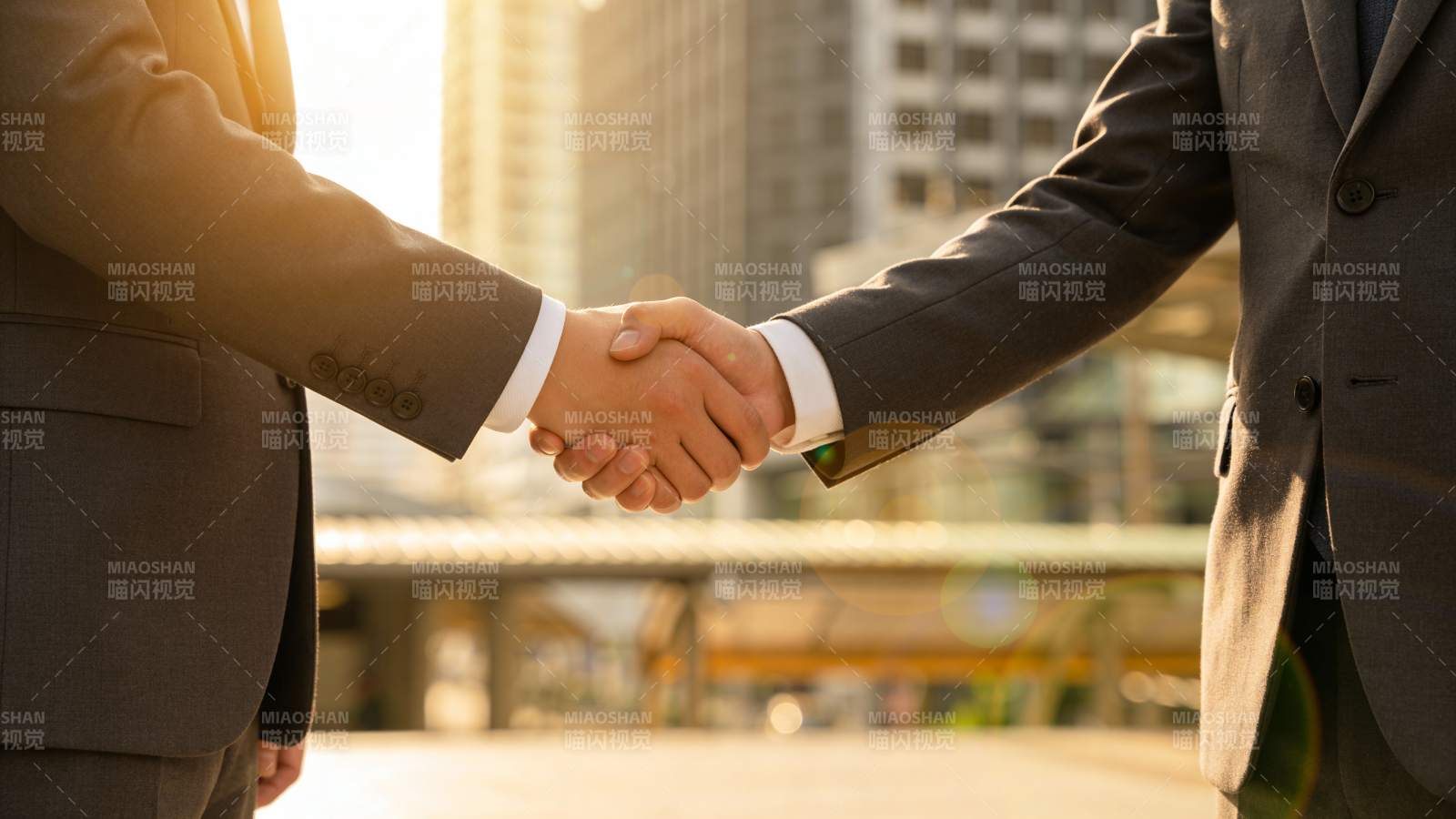 商务握手 合作达成图片