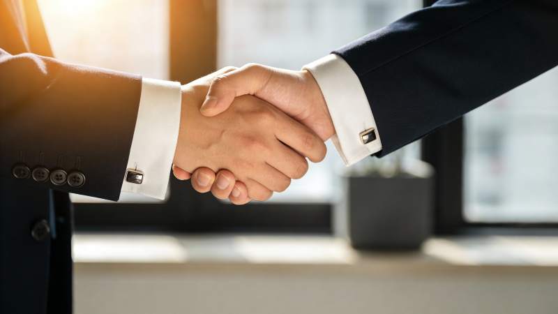 商务握手 合作共赢图片