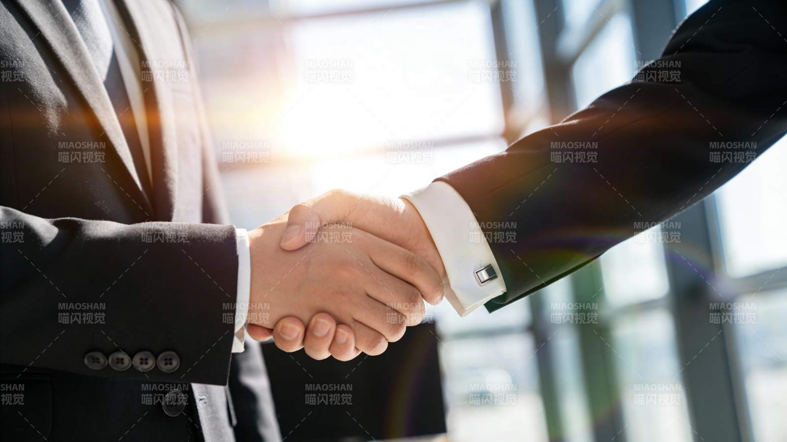 商务握手 合作达成图片