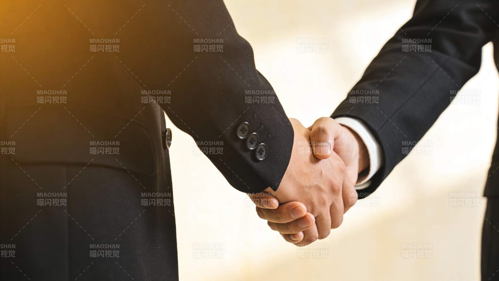 商务握手 合作达成图片