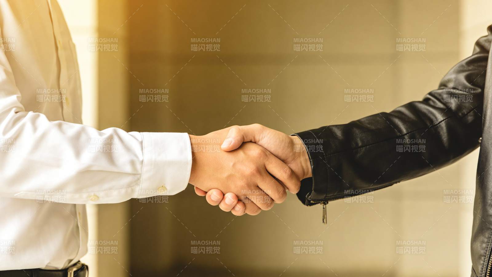 握手言和 合作达成图片