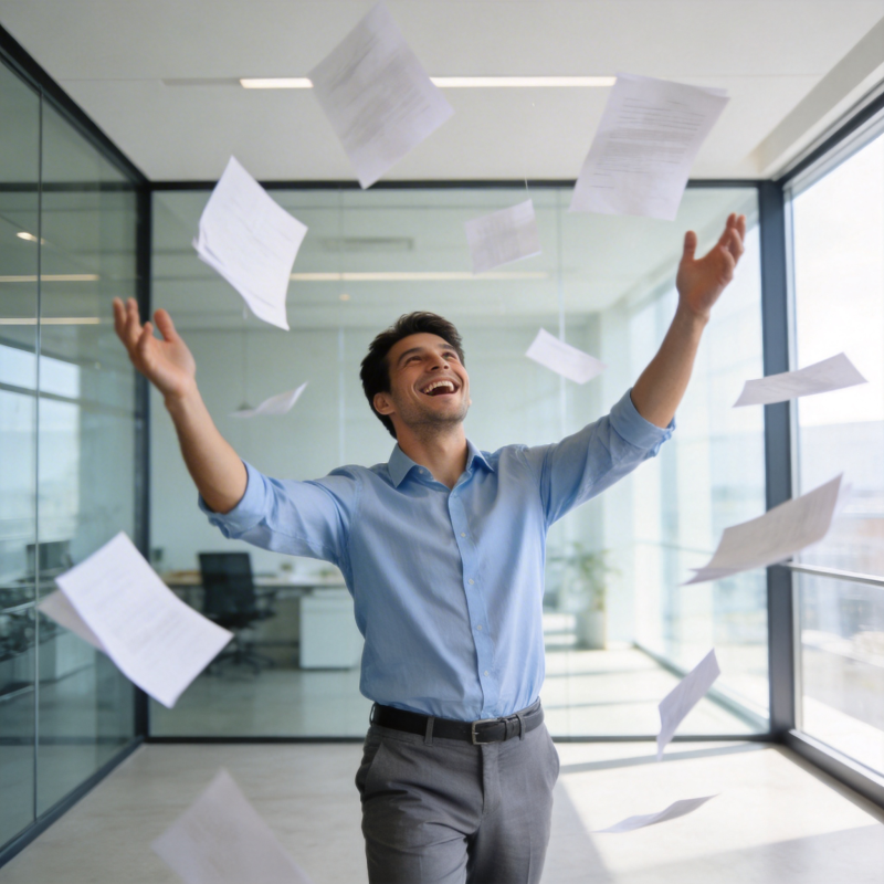 文件飞舞 喜悦释放图片