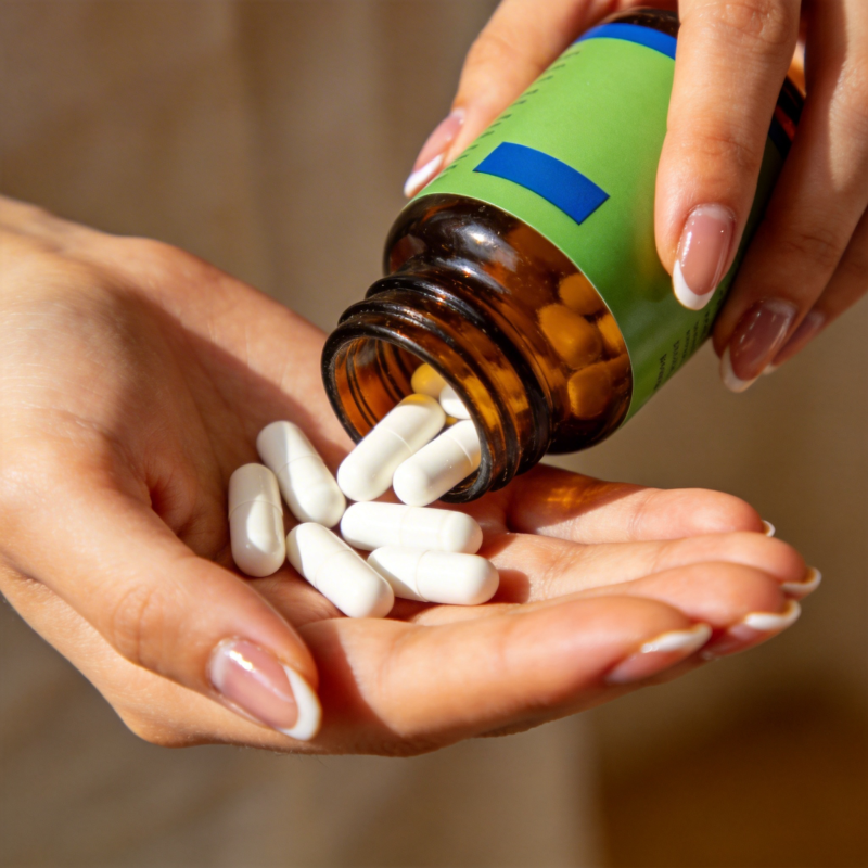 倒药入掌 健康在手图片