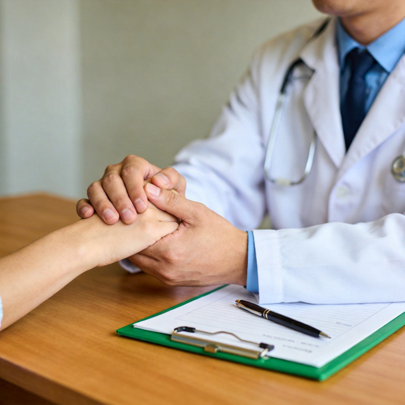 医患握手 信任传递图片