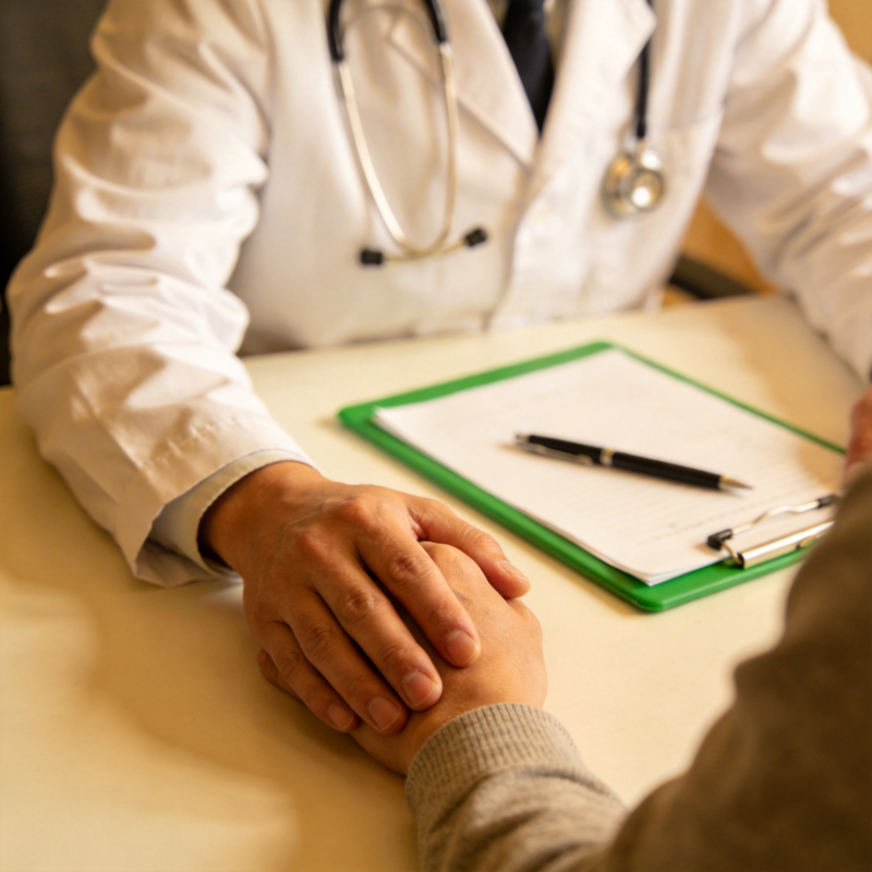 医者仁心 握手传温图片