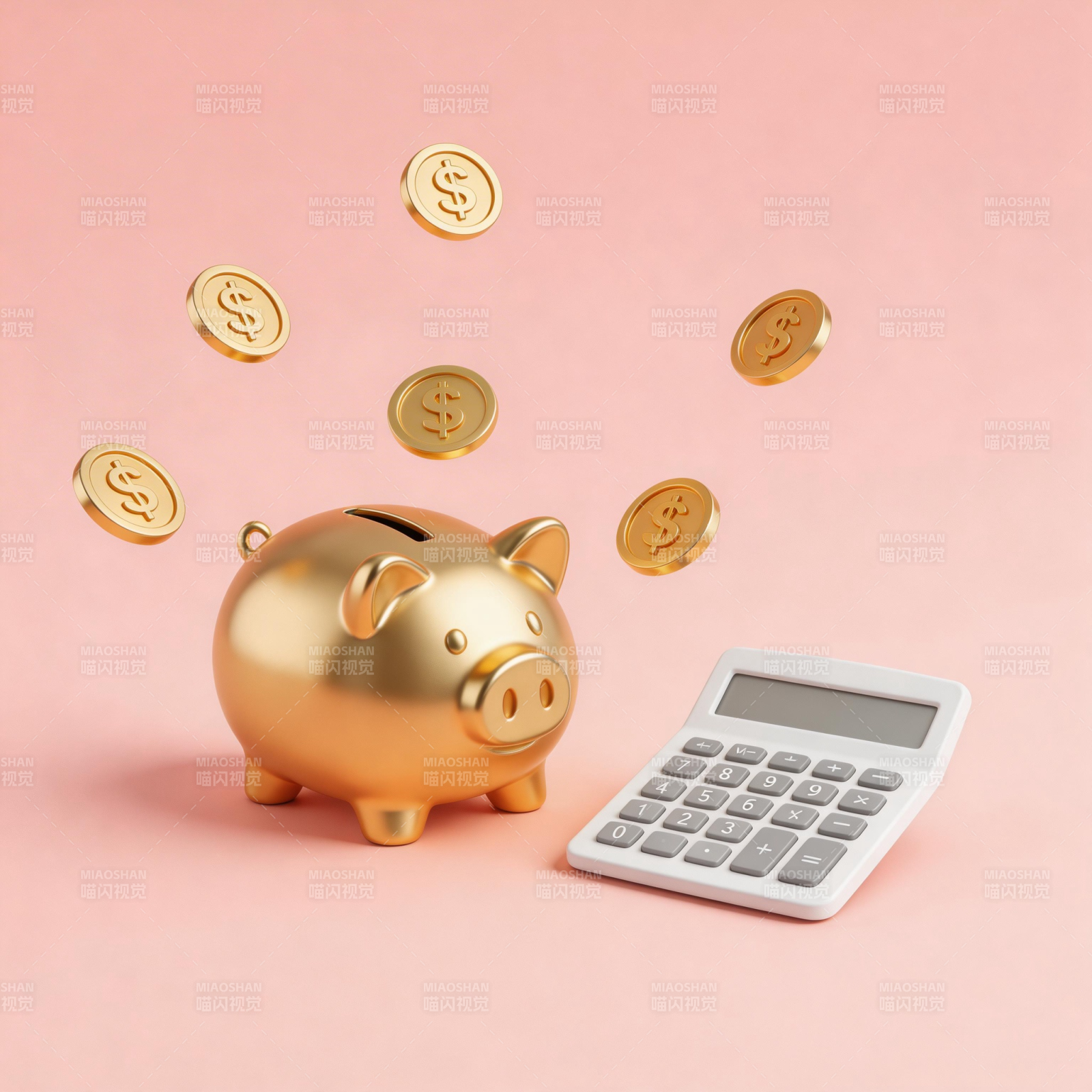 金猪存钱 计算器伴理财梦图片