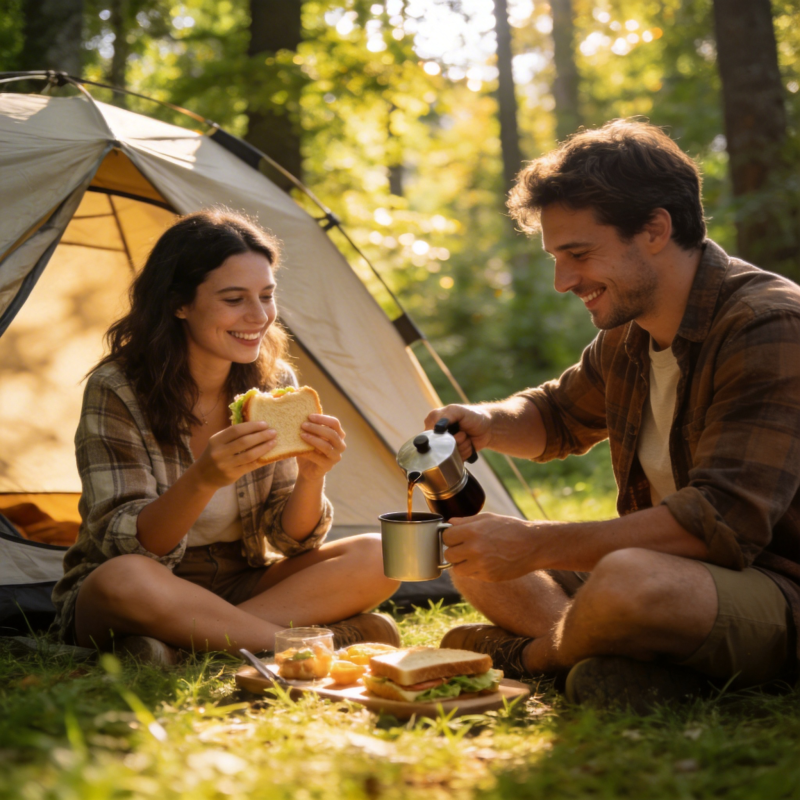 林间野餐 笑语盈杯图片