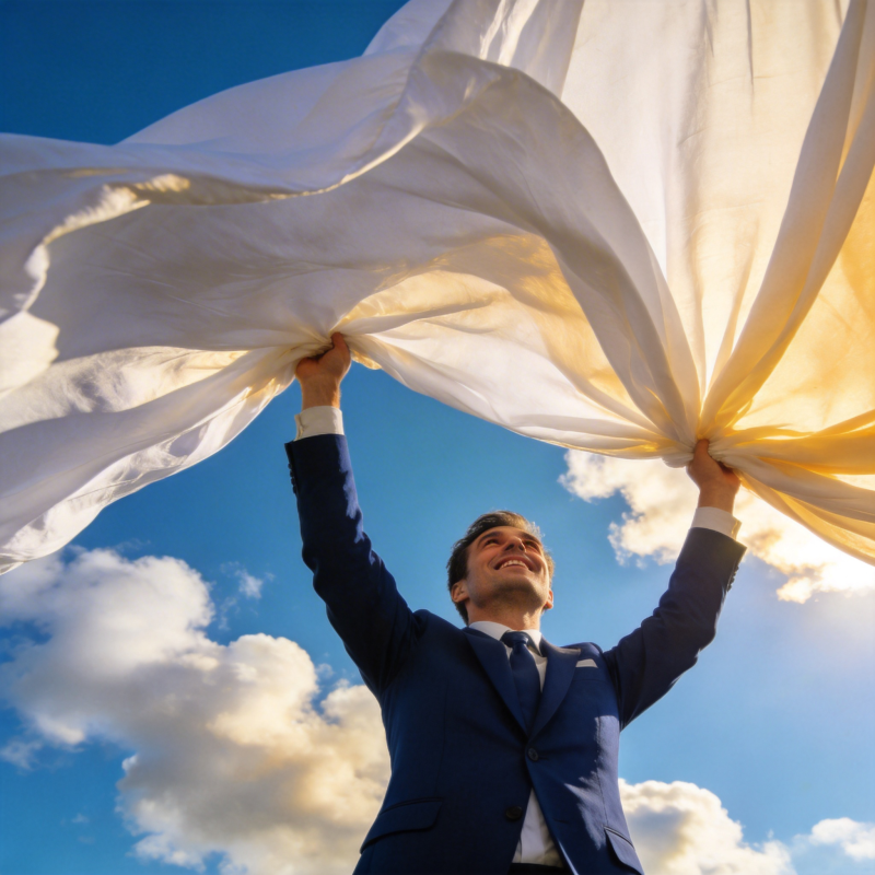 迎风展布 志在高远图片