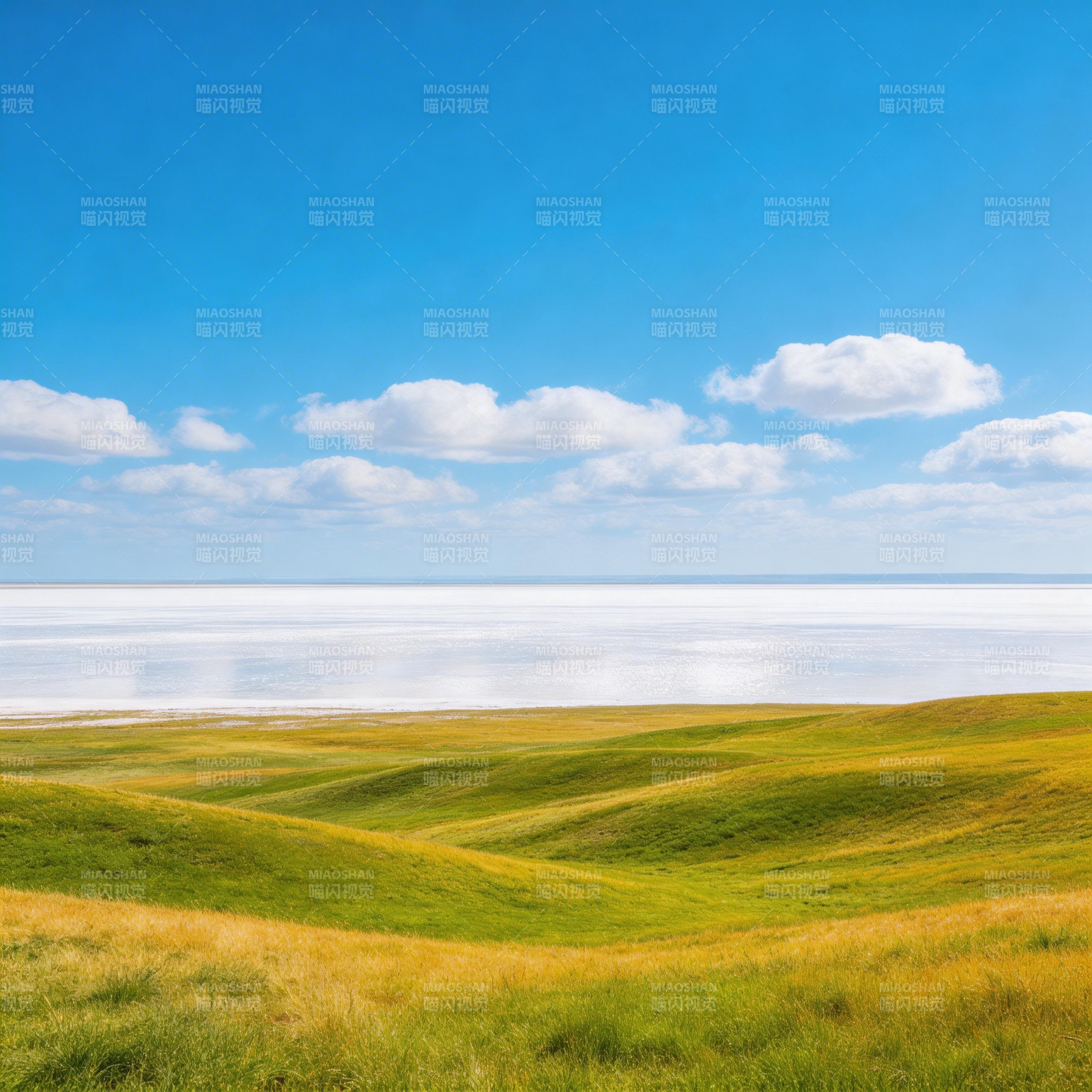 草原接天 云水一色图片