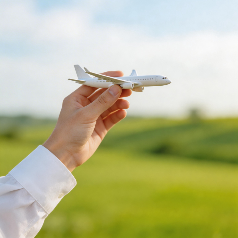 手握飞机 梦想启航图片