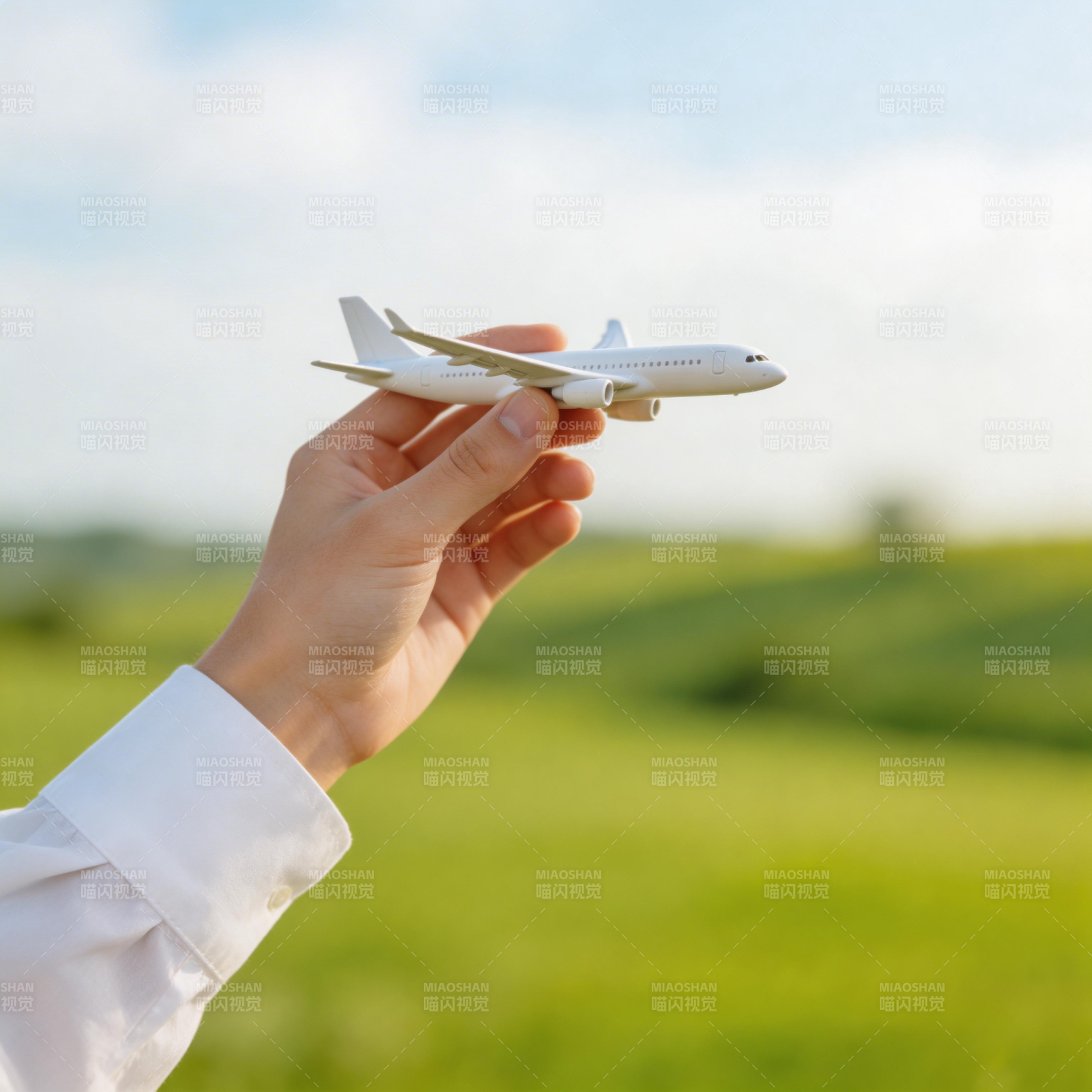 手握飞机 梦想启航图片