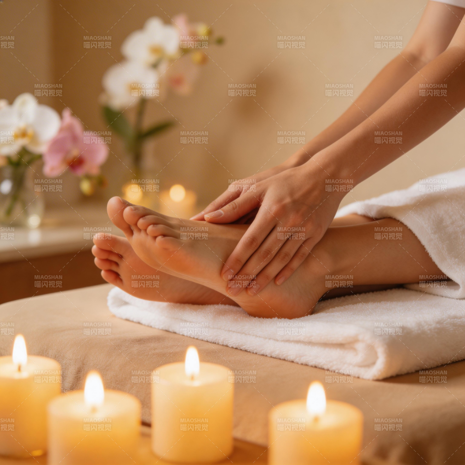 烛光足疗 静谧舒缓时光图片
