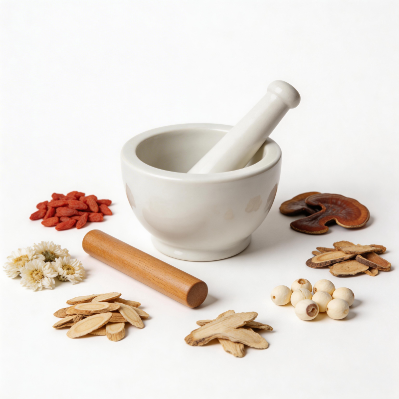 中药研磨 传统养生之道图片