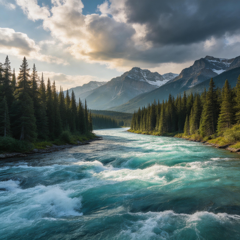 山河奔流 云影苍茫图片