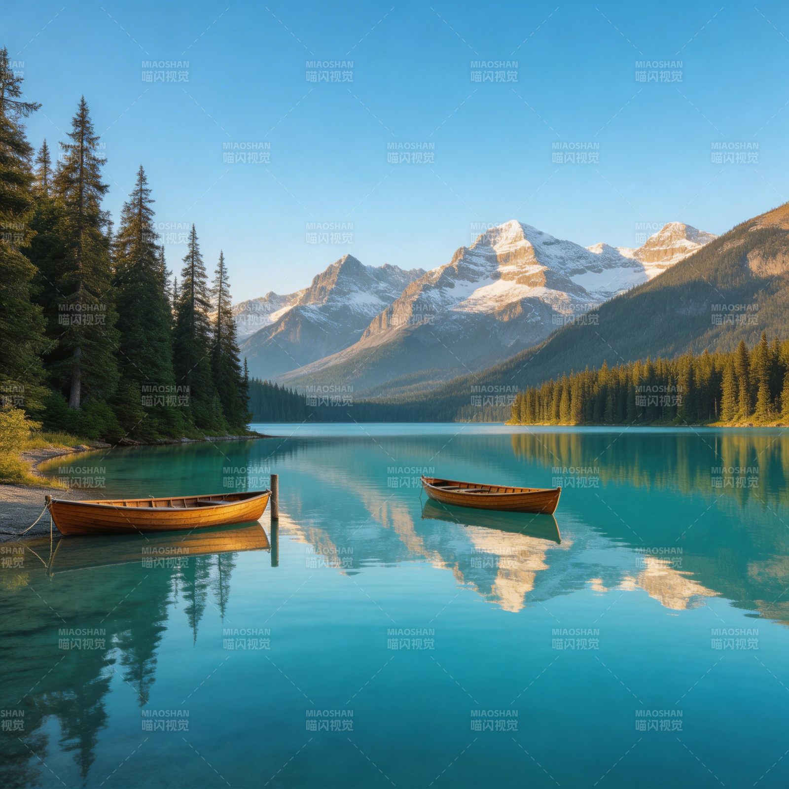 湖光山色 舟影如画图片