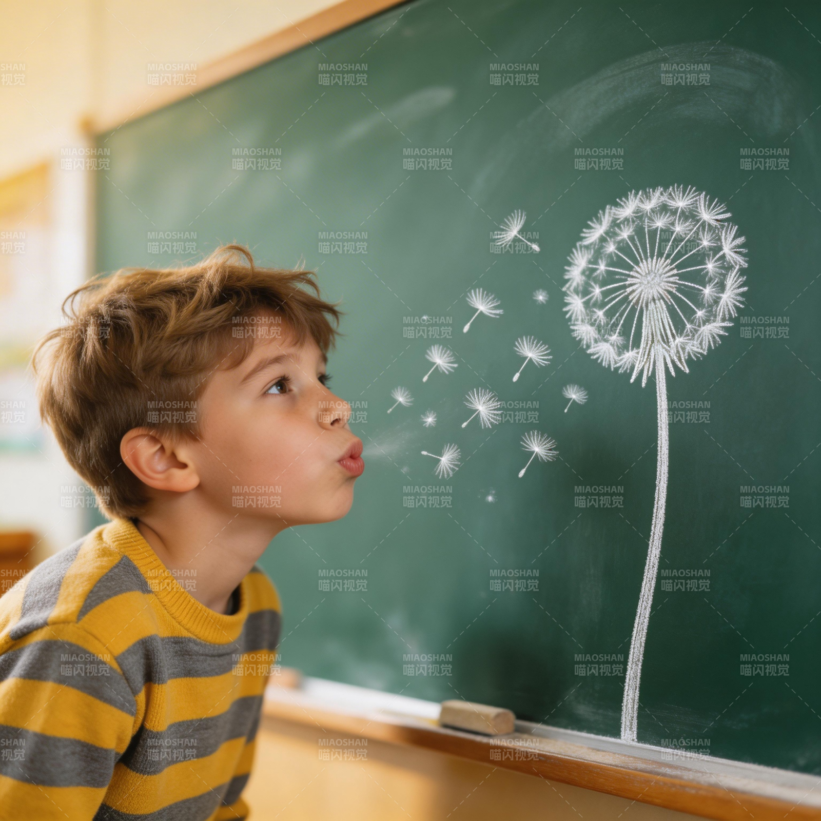 吹散蒲公英的童年梦图片