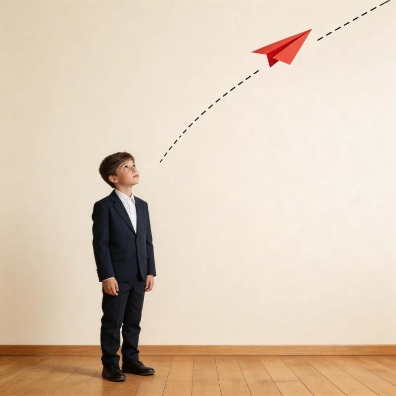 纸飞机载梦起飞图片