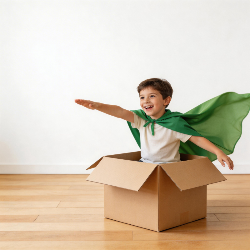 纸箱超人 童心飞扬图片