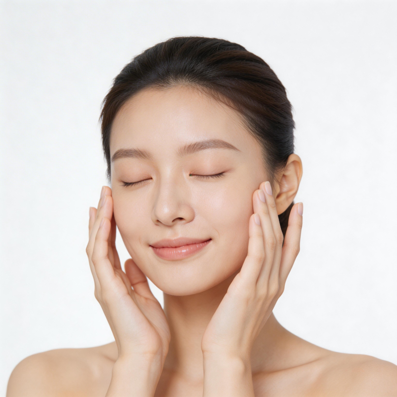 轻抚脸颊 静享柔肤时刻图片